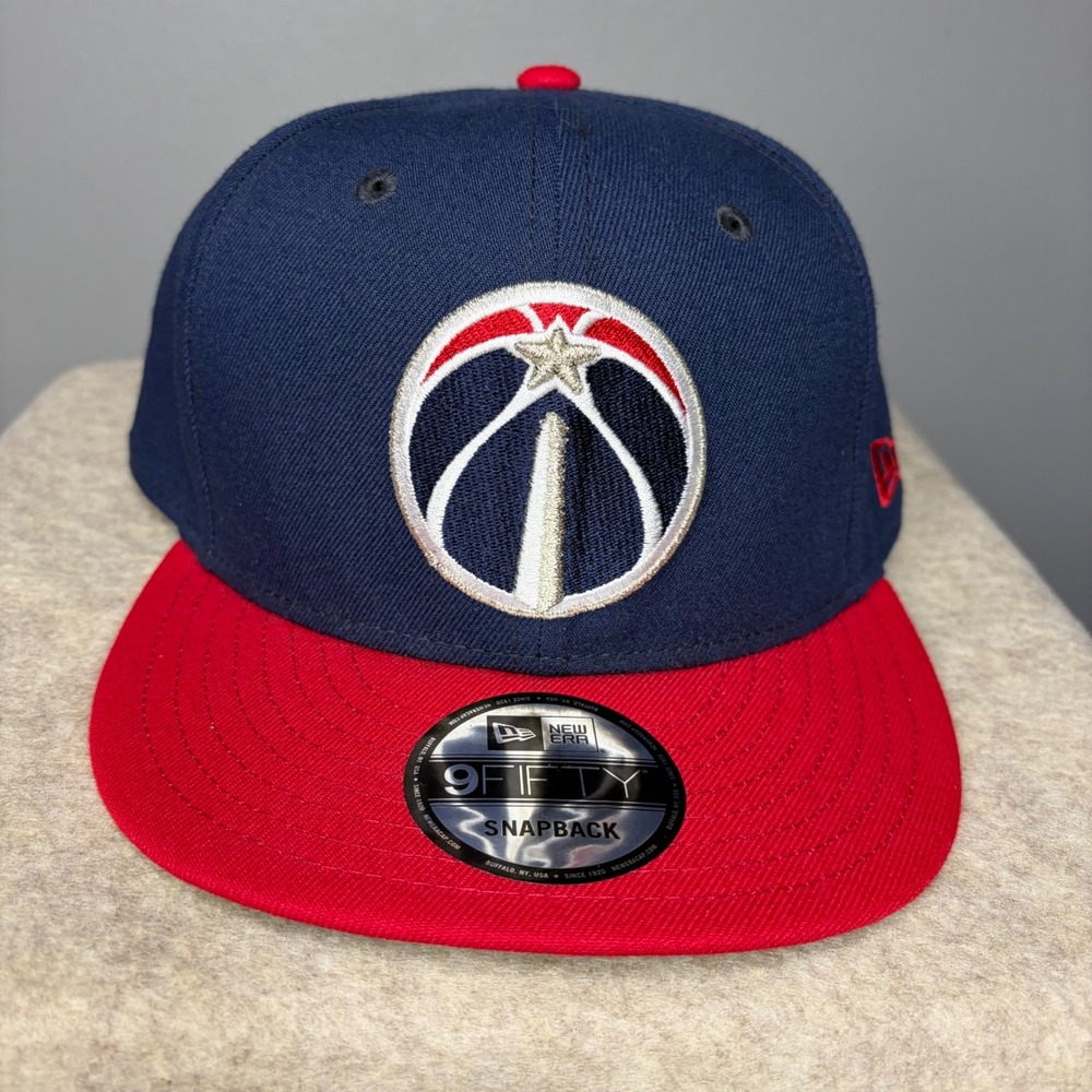 New Era 9FIFTY Washington Wizards Snapback‎ Hat NBA Navy Red 70557062 OSFA
